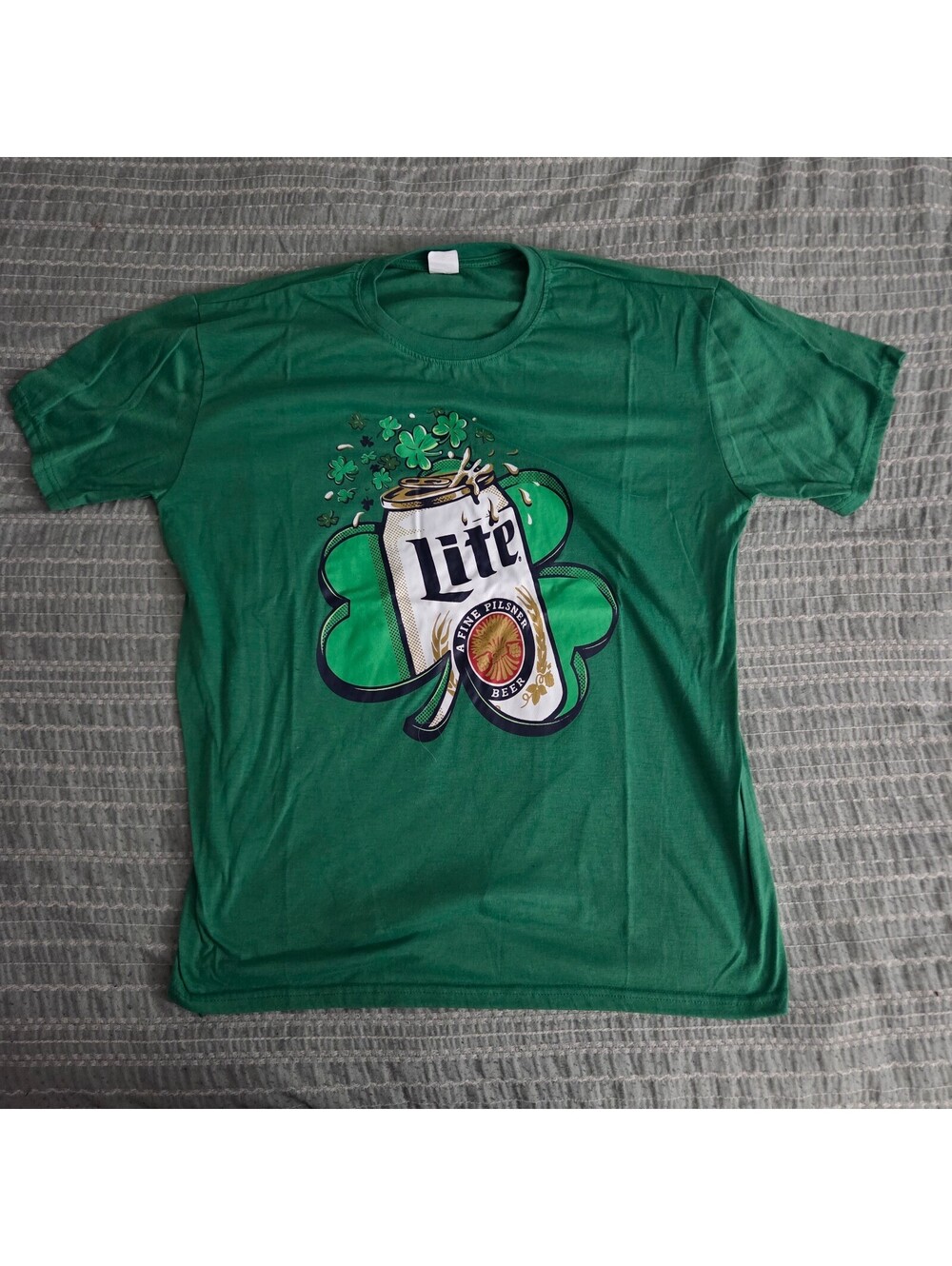 Miller Lite green graphic T shirt 2XL